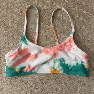 women's tie dye bikini top